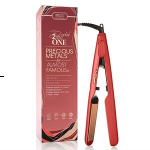 Almost Famous 2 In 1 Digital Straightner/ Curling Iron